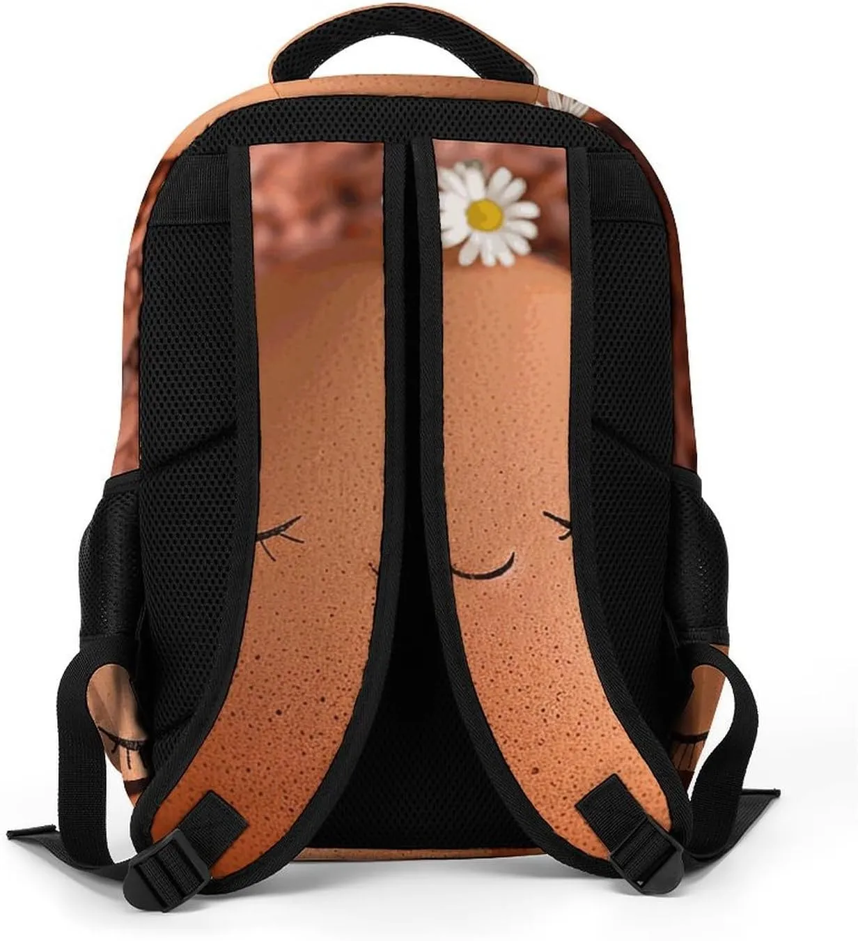 Backpack for Men Women Laptop Backpack Brown Eggs And Flowers Casual Daypack Laptop Bag for Travel