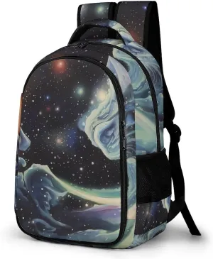 Backpack for Women Men Daypack Cosmic Laptop Backpack Computer Bag Casual Nurse Bag Laptop Bag