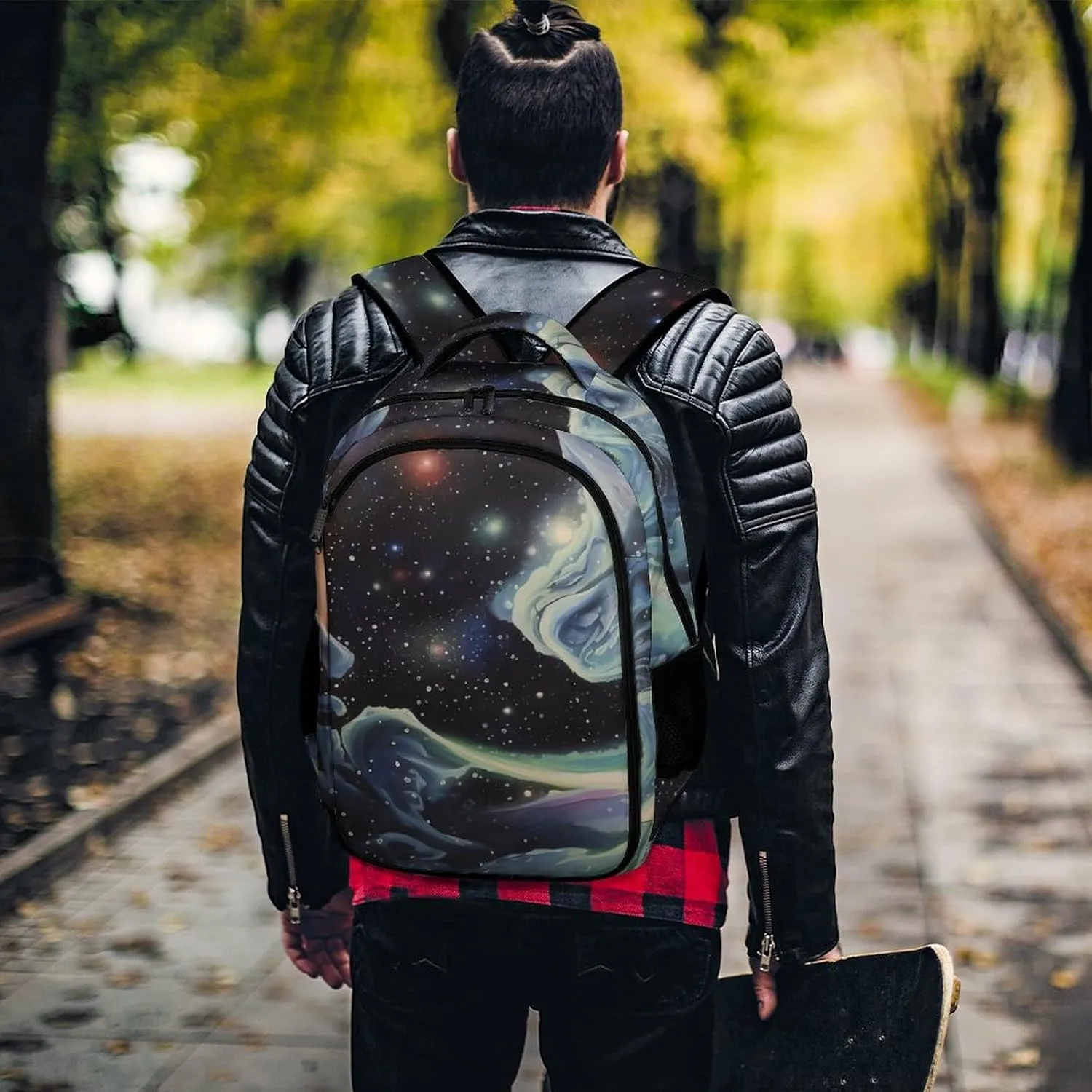 Backpack for Women Men Daypack Cosmic Laptop Backpack Computer Bag Casual Nurse Bag Laptop Bag