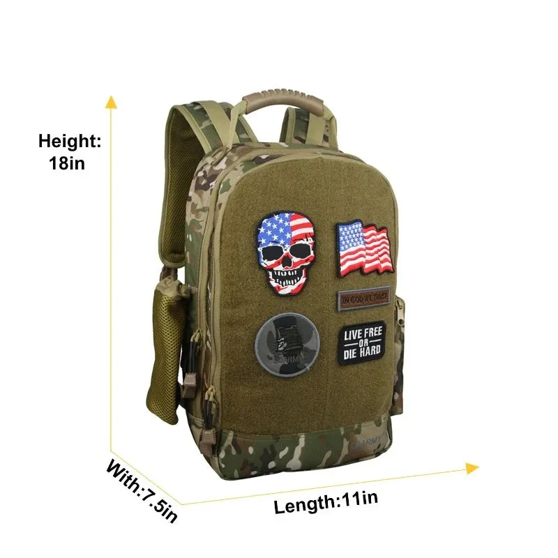Backpack with 5 Velcro Patches | 20L