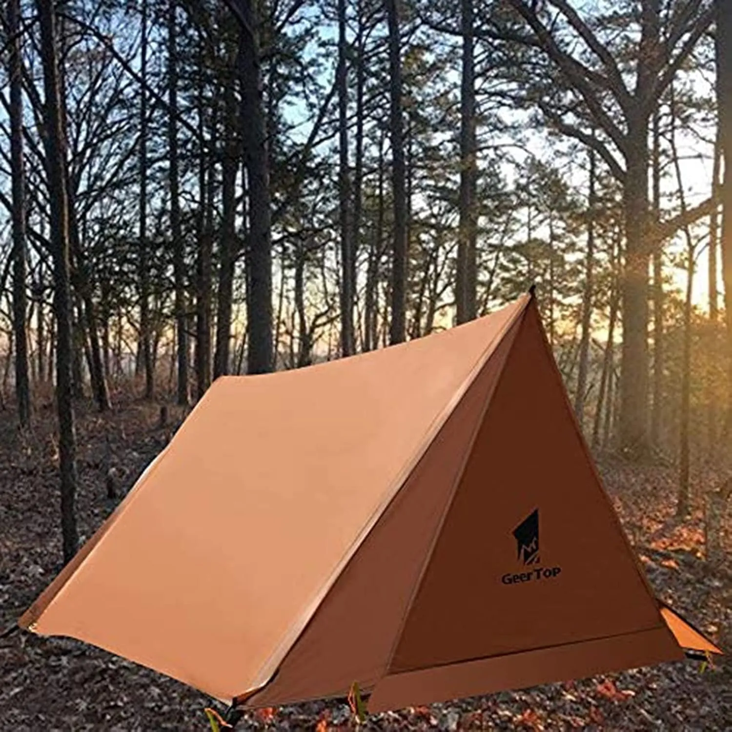 Backpacking Tent 2 Person Trekking Pole Tent Ultralight Trekker Tent Survival Gear Shelter for Camping Hiking Travel (Color : Blue, Size : Large)
