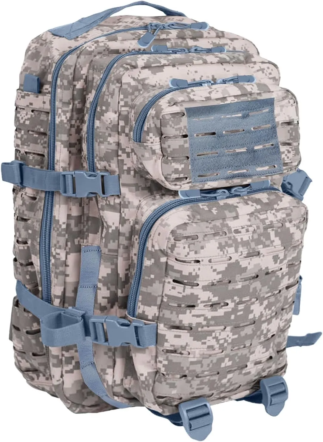 BaHoki Essentials Large Size Tactical Backpack - Military Rucksack with Molle Bags - Ventilated Mesh Adjustable Bag (ACU)