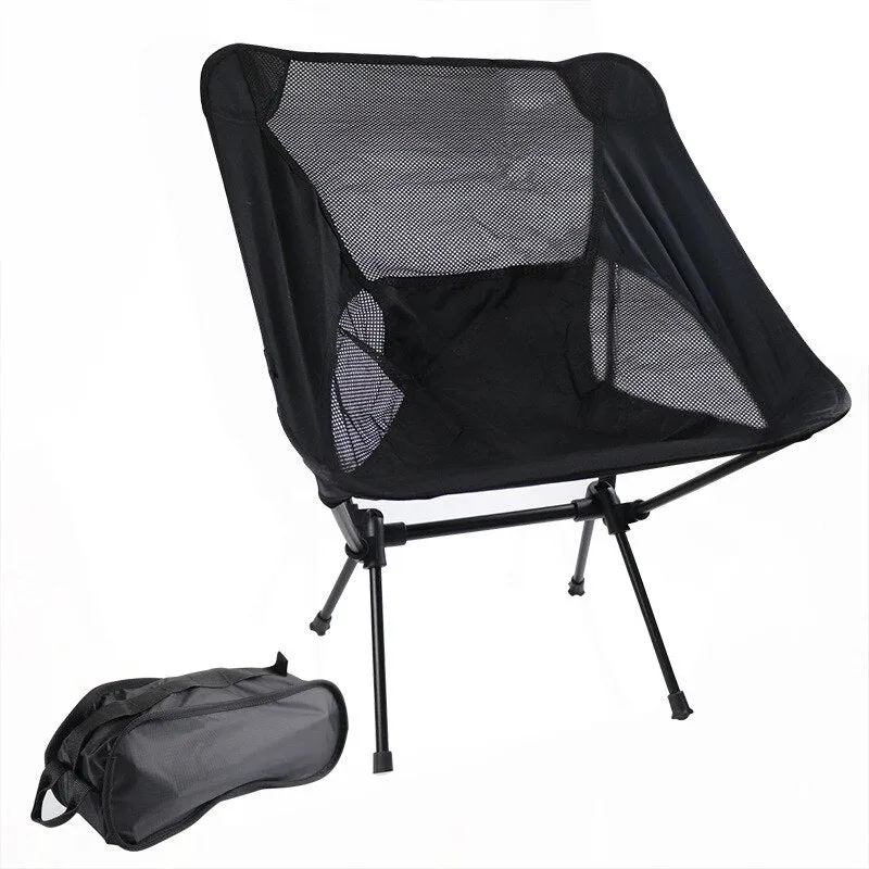 Beach Chair Chair Seat Superhard Folding Chair Long-term Picnic Camping Hiking Load Ultralight High Portable Outdoor Travel Tools Fishing Digital