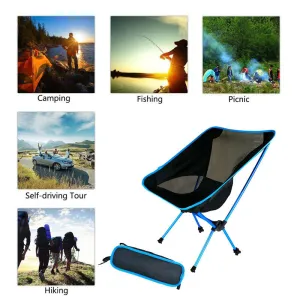 Beach Chair Chair Seat Superhard Folding Chair Long-term Picnic Camping Hiking Load Ultralight High Portable Outdoor Travel Tools Fishing Digital