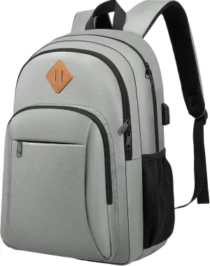 Beaulyn Travel Laptop Backpack, Anti Theft Backpack with USB Charging Port, Waterproof Bookbag & Computer Bag for Men & Women