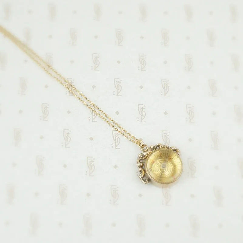 Beautifully Detailed Vintage Compass Pendant