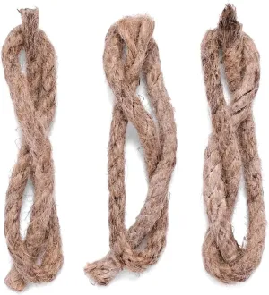 überleben Tindår Tinder Wick, Fire Starter Rope Refill (3-Pack) - Waterproof, 60 Min Burn Time Fire Tinder - Paraffin Wax Rope Hemp Wick - Emergency Fire Starter, Bushcraft Survival Kit