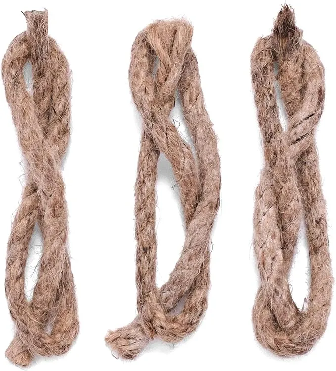 überleben Tindår Tinder Wick, Fire Starter Rope Refill (3-Pack) - Waterproof, 60 Min Burn Time Fire Tinder - Paraffin Wax Rope Hemp Wick - Emergency Fire Starter, Bushcraft Survival Kit