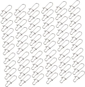 BESPORTBLE 300pcs Fishing Lock Snaps Swivel Clip Connectors for Quick Tackle Change Essential Fishing Supplies for Outdoor Enthusiasts
