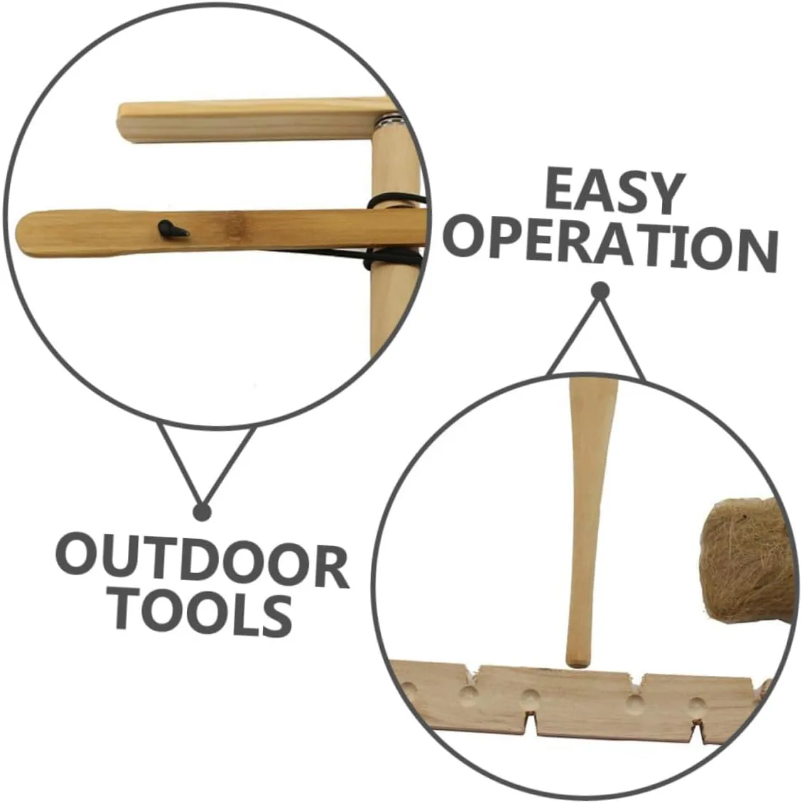 BESPORTBLE Camping Friction Fire Tool Fire Starter Fire Starting Kit Emergency Kit Fire Piston Kit Camping