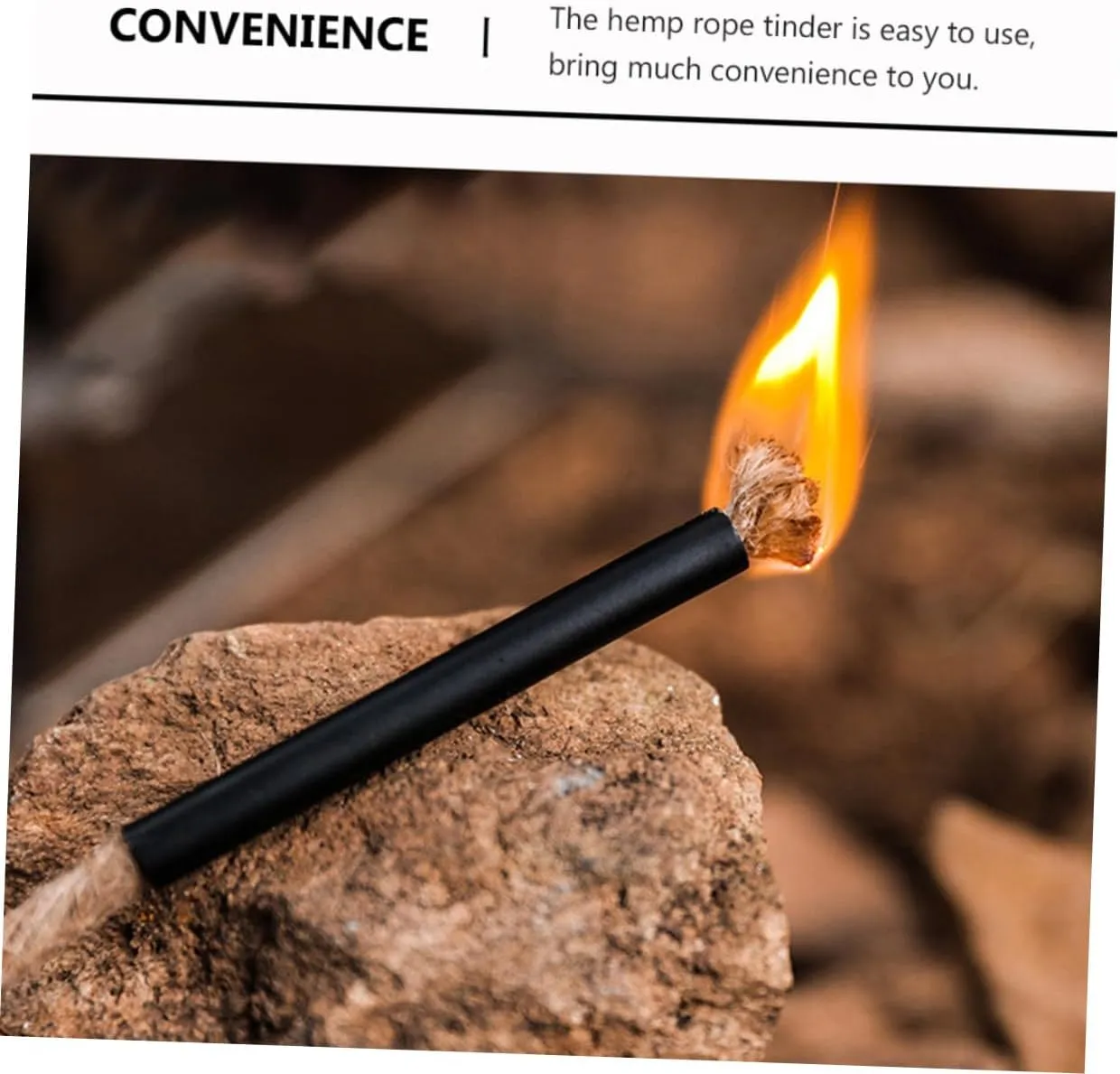 BESPORTBLE Fuse Rope Wick Fire Starter Plugs Survival Wick Cord Jute Fire Starting Rope Outdoor Survival Drill Wick