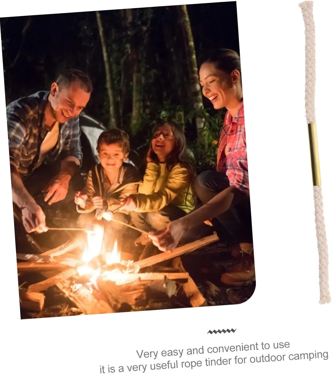 BESPORTBLE Kindling Starter Lighters Emergency Whistle Camping Torch Tiki Referee Wick Cords Kits Outdoor Camping