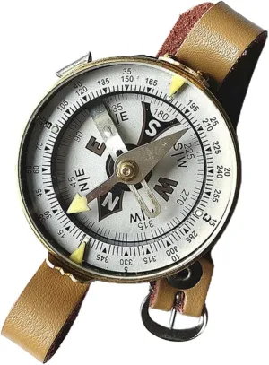 BESPORTBLE Outdoor Russian Compass Luminous Filled Vintage Style Compact for Boys and Girls Adults Educational Tool