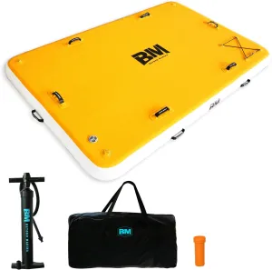 BEYOND MARINA Inflatable Floating Dock, Water Float Platform, Floating Island Dock Pad for Lake, Pool, Ocean Water Play, Carry Bag, Repair kit, 8 x 5ft / 10 x 8ft