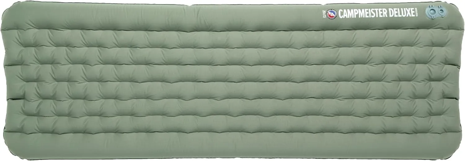 Big Agnes Campmeister Deluxe - Insulated Sleeping Pad, Ultralight Inflatable Mat for Camping, All Season Compact Backpacking and Hiking, 30x78 Extra Wide Long