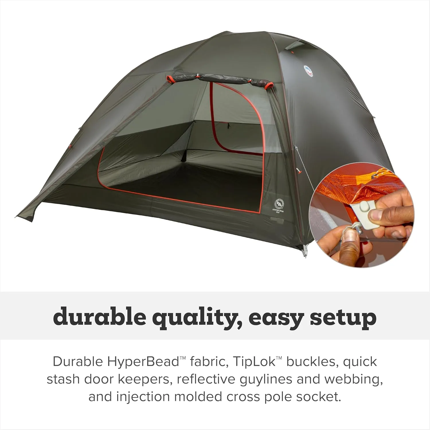 Big Agnes Copper Spur UL - Backpacking Tent for Camping, 3 Season, Ultralight, Waterproof, Anodized Poles