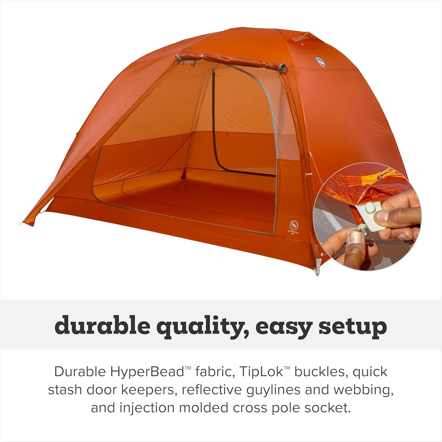 Big Agnes Copper Spur UL - Backpacking Tent for Camping, 3 Season, Ultralight, Waterproof, Anodized Poles