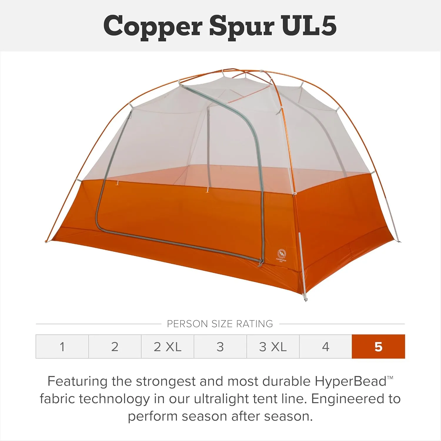 Big Agnes Copper Spur UL - Backpacking Tent for Camping, 3 Season, Ultralight, Waterproof, Anodized Poles