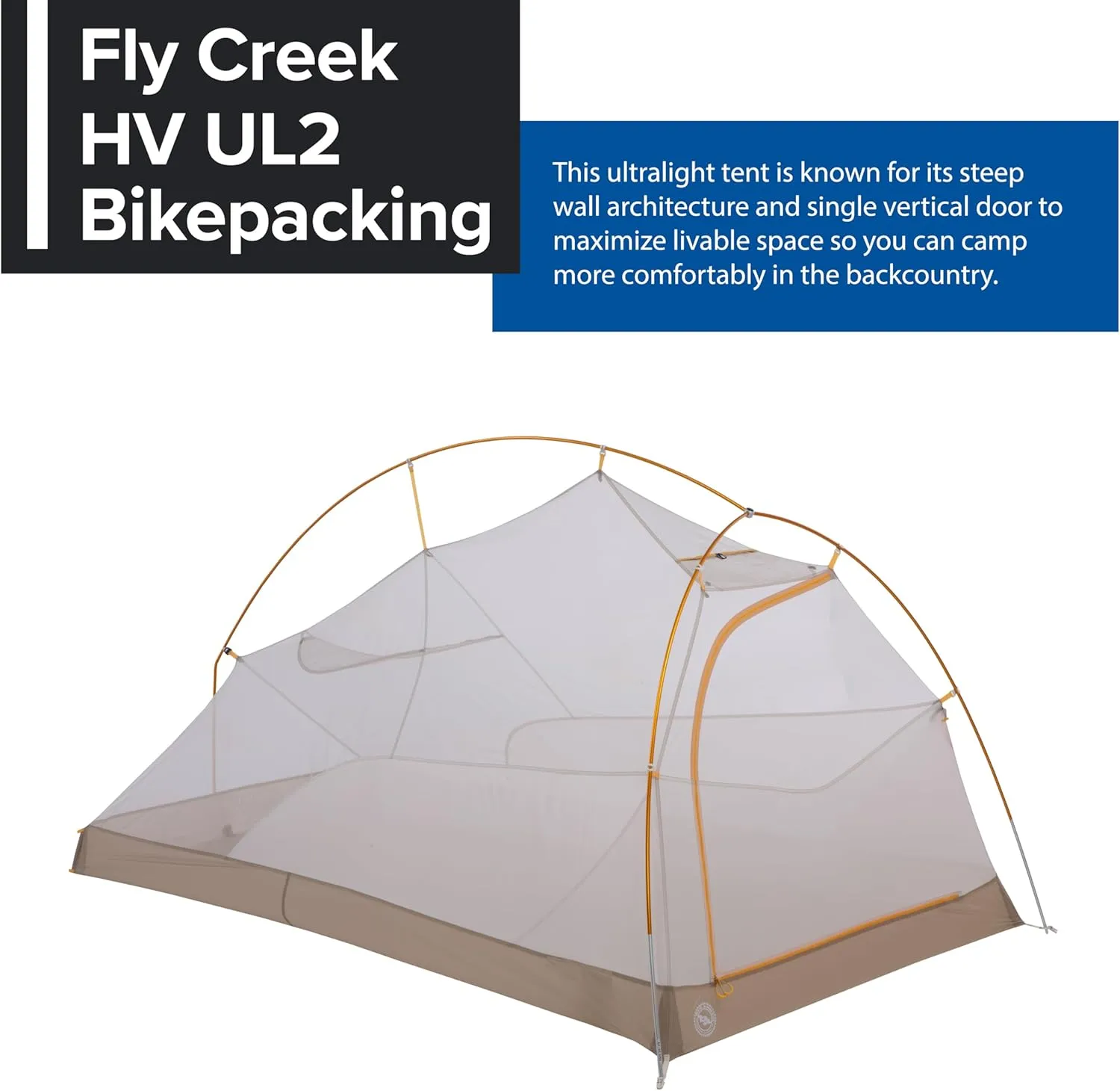 Big Agnes Fly Creek HV UL Bikepack - Ultralight Bike-Packing Tent