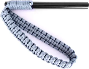 BigDaddy Ferro Rod Fire Starter - The Multiple Color Options - 5in by 1/2in with 550 Paracord Loop Handle by Sirius Survival