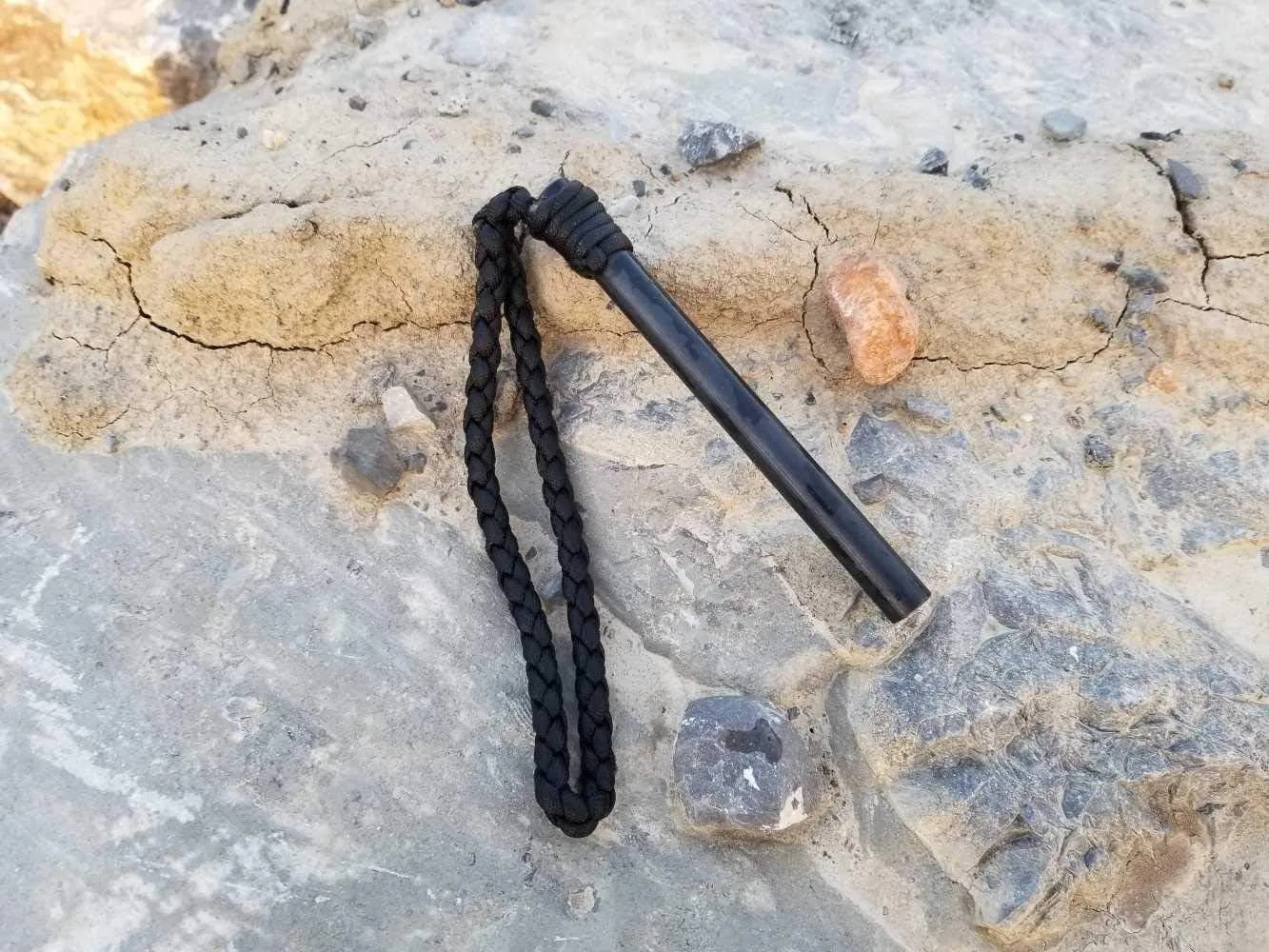 BigDaddy Ferro Rod Fire Starter - The Multiple Color Options - 5in by 1/2in with 550 Paracord Loop Handle by Sirius Survival