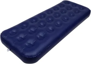 Blue Air Mattress Single Size Camping Pad Foldable Sleeping Cushion Bed Pad