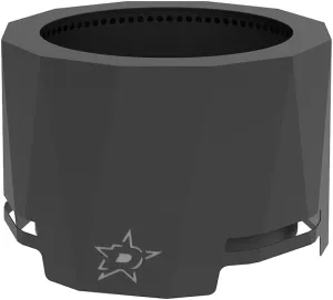 Blue Sky Outdoor Living NHL Dallas Stars 24” Steel Peak Patio Smokeless Fire Pit, Firewood and/or Wood Pellet Burning