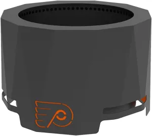 Blue Sky Outdoor Living NHL Philadelphia Flyers 24” Steel Peak Patio Smokeless Fire Pit, Firewood and/or Wood Pellet Burning