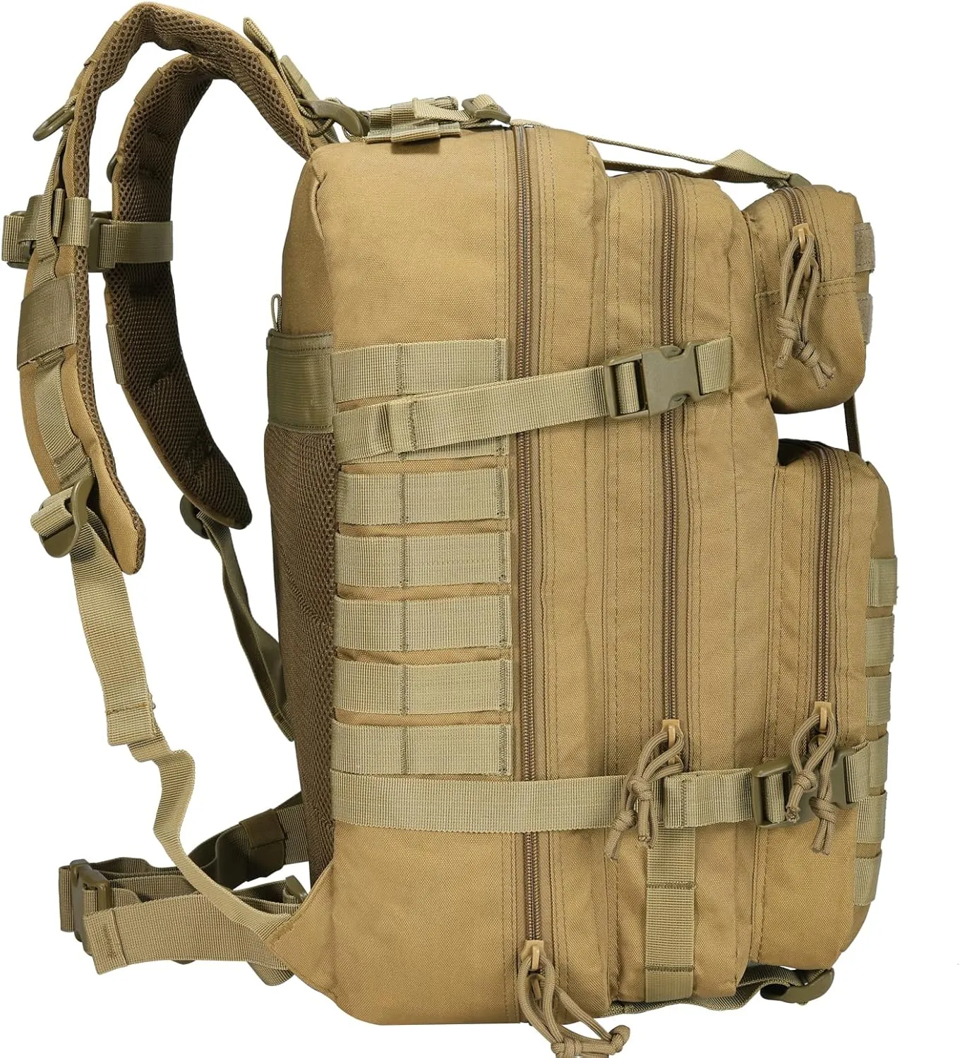 BOMTURN Tactical Military Backpack Molle Bag: 45L Waterproof Large Backpack Rucksack Army 3 Day Assault Survival Bag Pack