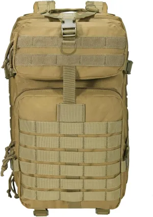 BOMTURN Tactical Military Backpack Molle Bag: 45L Waterproof Large Backpack Rucksack Army 3 Day Assault Survival Bag Pack
