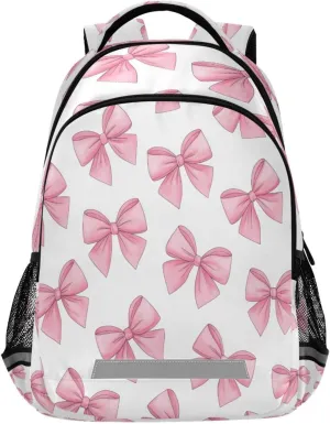 Bows Design Waterproof Backpack - Casual Outdoor Sports Daypack with Ergonomic Shoulder Straps#424