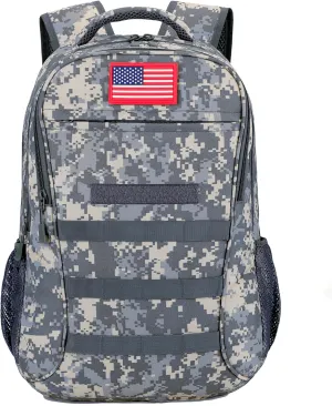 Boys Backpack for School,Military Teen Boys Backpack with USB Charging Pot,Camo Backpack Men 40L