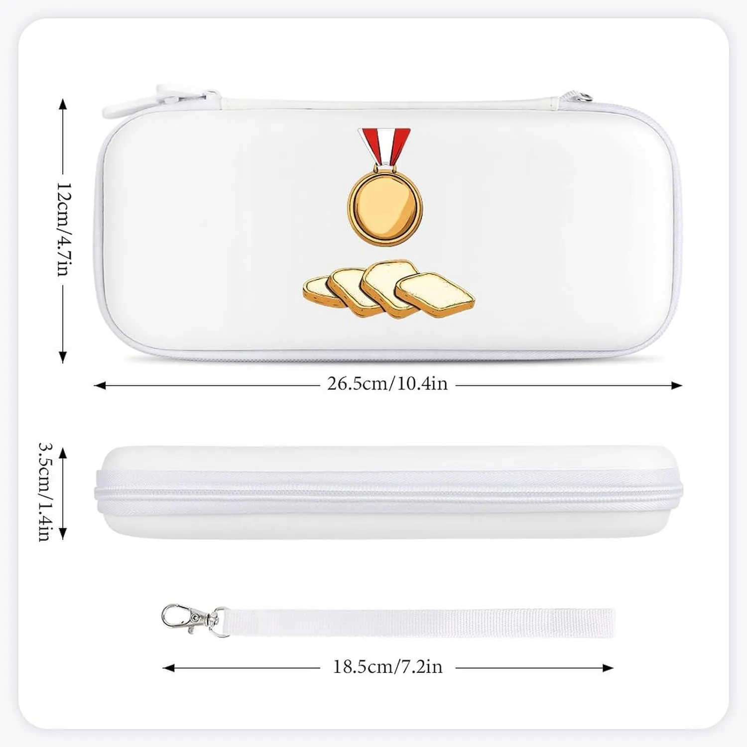 Bread-Winner Compatible with Switch Carrying Case Hard Travel Game Bag Pouch with 15 Games Accessories