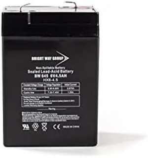 Bright Way Replacement Battery for Abbott Laboratories 75 Life Care Breeze 6V 5AH 6V 4.5Ah