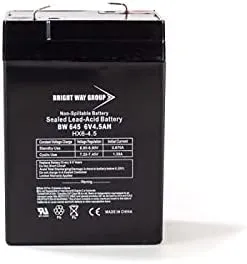 Bright Way Replacement Battery for Abbott Laboratories 75 Life Care Breeze 6V 5AH 6V 4.5Ah