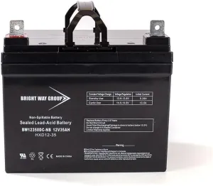 Bright Way Replacement Battery for Permobil F5 Corpus 12V 35Ah NB Wheelchair Battery