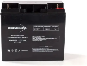 Bright Way Replacement Battery for Power King PK-12180 12V 18Ah NB Sealed Lead Acid