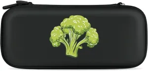 Broccoli Vegetables Compatible with Switch Carrying Case Hard Travel Game Bag Pouch with 15 Games Accessories