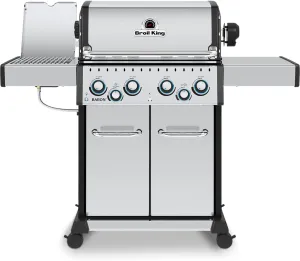 Broil King 875944 Baron S 490 Pro IR, Liquid Propane (LP), Stainless Steel, Black