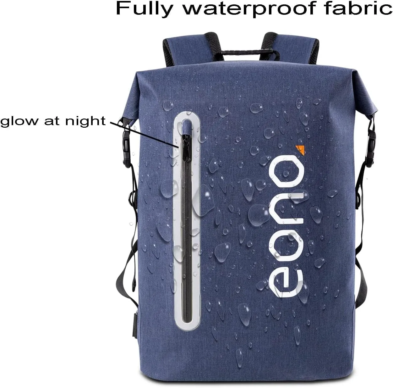 BRONZY Hiking Backpack 35L Waterproof Daypack Outdoor Sport Trekking,Camping Backpack for Men Women(Blue)