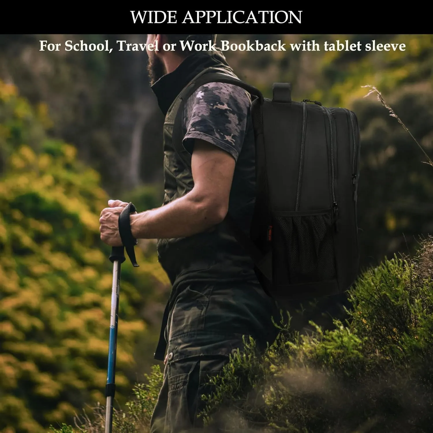 Camo Backpack,Boys Backpack for Scool Military,40L Army Bookbag Waterproof for Middle Elementary