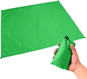 Camping Blankets 200x210cm Foldable Outdoor Cushion Portable Pocket Camping Mat Ultralight Picnic Blanket Moisture-Proof Sleeping Pad Beach Mat(Green,200x210cm)