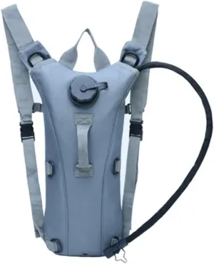 Camping Cycling Hydration Backpack, Removable 3L Water Bag, Oxford Fabric, Khaki (Grey )