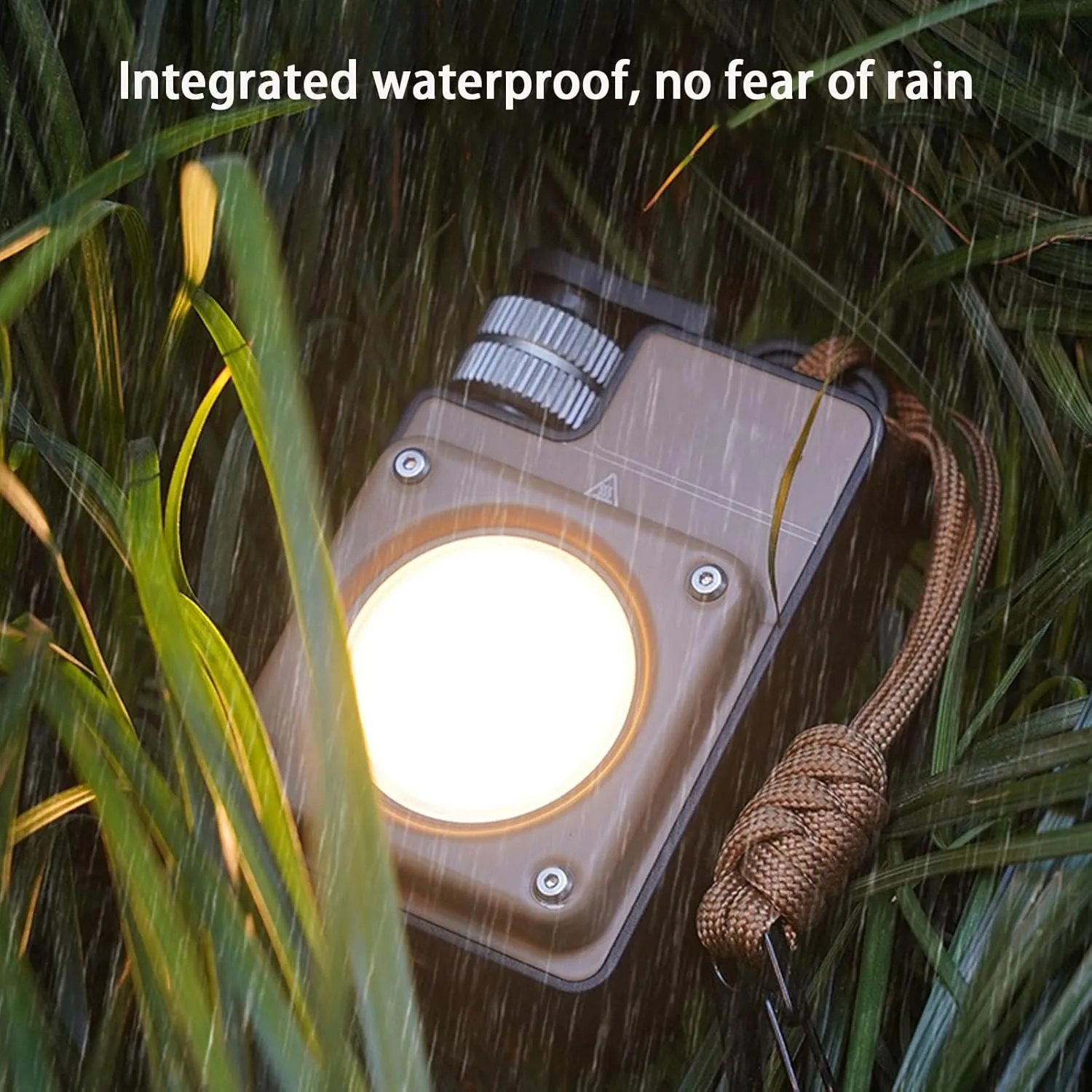 Camping Lantern Rechargeable, Portable Camping Light, Waterproof Portable Spotlight, for Camping Hiking Backpacking Emergency (Black)