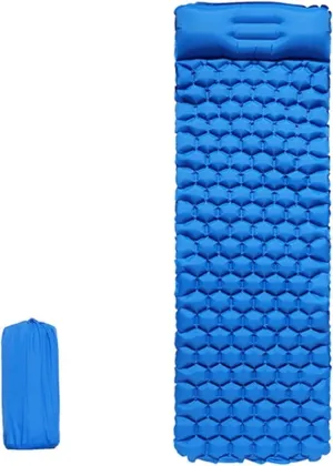 Camping Mat Camp Inflatable Mattress Outdoor Camp Mat Tent Mat Sleeping Pad, Camping Sleeping Mat (Color : Blue)