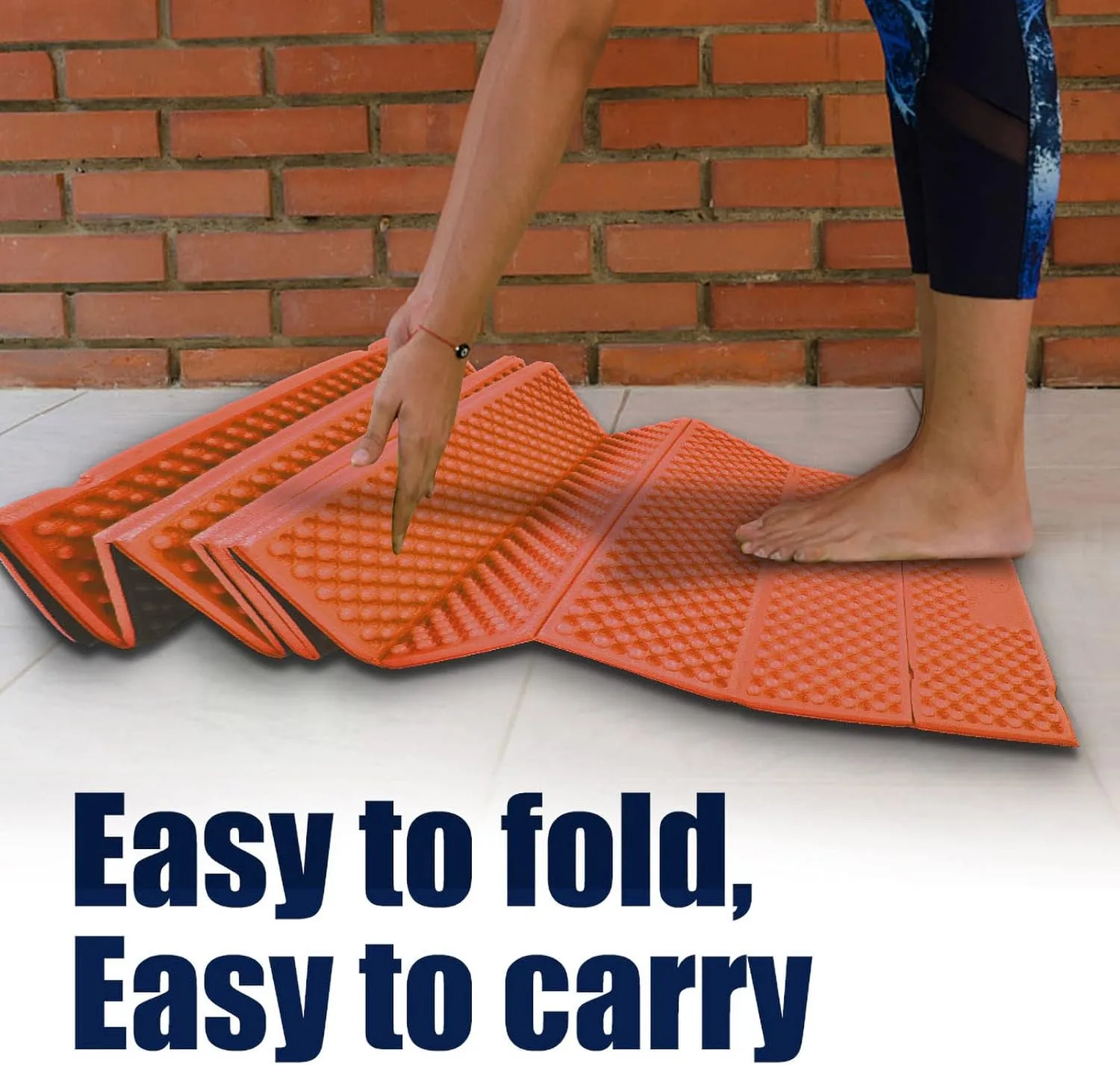 Camping Pad, Outdoor Foam Sleeping Pad Camping Mat Camping Sleeping Mat Foam Camping Pad Folding Sleeping Pad Camping Foam Pad for Beach Tent