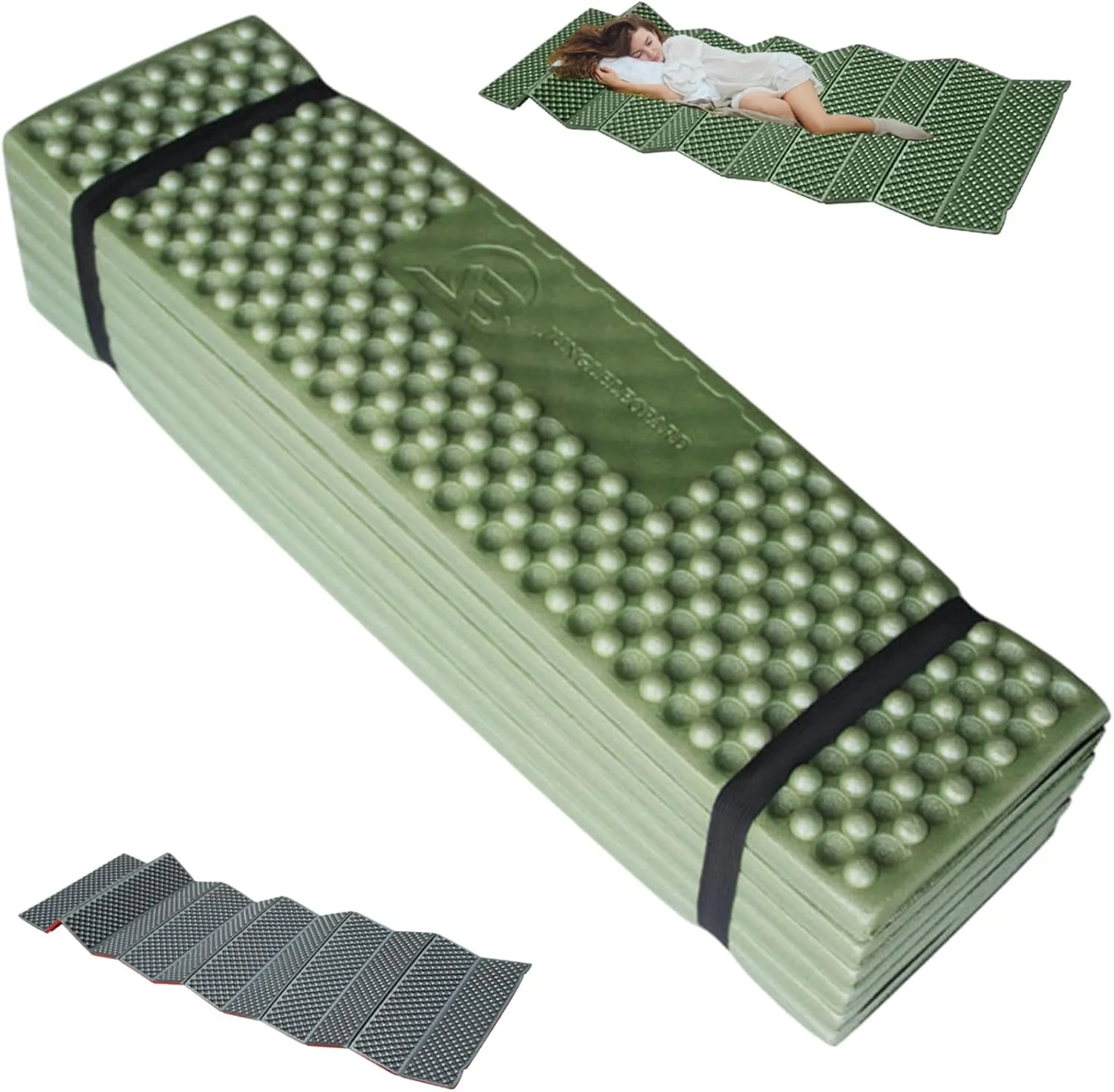 Camping Sleeping Pad, Foam Sleeping Pad Waterproof Moisture-Resistant Ultralight Foldable Egg Crate Soft for Outdoor Backpacking Hiking Picnic