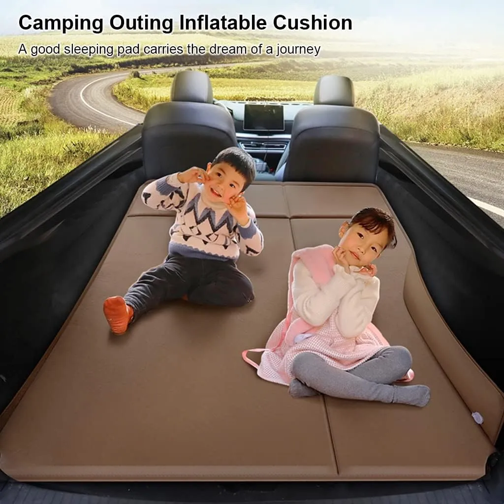 Camping Sleeping Pad, Self Inflating Sleeping Pad Camp Mat with Pillow Ultralight Air Mattress for Tents Camping Hiking Backpacking Trek Car Truck Travel Beach (Color : D)