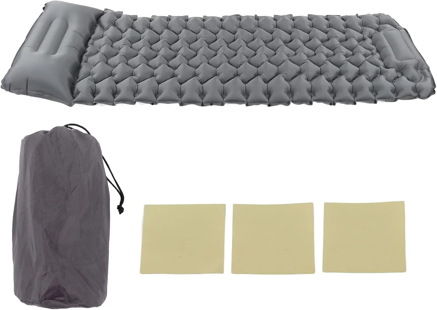 Camping Sleeping Pad, Ultralight Waterproof Inflatable Sleeping Mat with Built in Foot Pump, Camping Air Mattress for Camping, Backpacking, Hiking