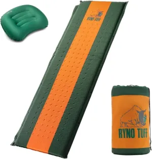 Camping Sleeping Pads and Camping Pillow Set - Ultralight Sleeping Pad for Camping, Backpacking Pad and Hiking Sleeping Pad- Ultralight and Packable Floor Sleeping Mat and Pillow Set